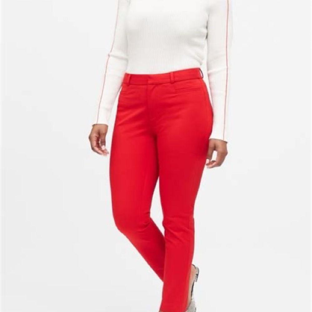 Gap Ultra Skinny Red Orange Trouser Pants